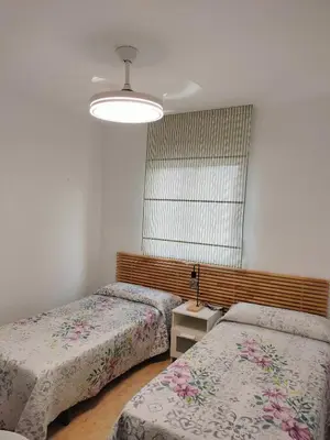 Cama o camas de una habitación en Alojamiento las Dunas