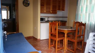 Una cocina o zona de cocina en Apartamentos Carolina