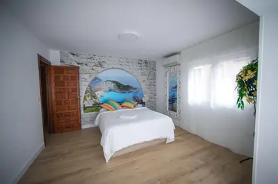 Cama o camas de una habitación en TinaPlaya