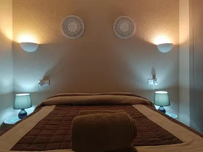 Cama o camas de una habitación en Vera Natura Apartamento Alegria