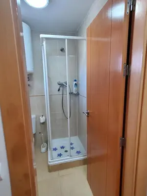 Un baño de Ático dúplex con piscina privada y vistas al mar en Paraíso de Vera!