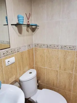 Un baño de Ático dúplex con piscina privada y vistas al mar en Paraíso de Vera!