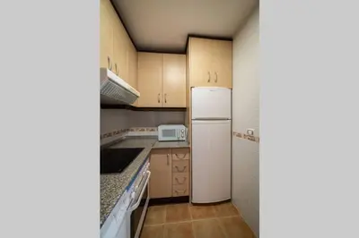 Una cocina o zona de cocina en Apartamento relajante con vistas al atardecer en Águilas