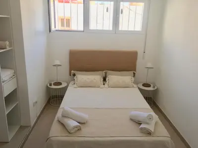 Cama o camas de una habitación en Casa Acuario