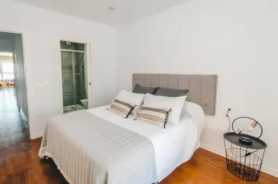 Cama o camas de una habitación en Expoholidays- Primera linea de playa Palmeral