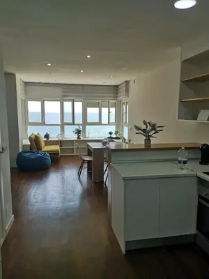 Una cocina o zona de cocina en Expoholidays- Primera linea de playa Palmeral