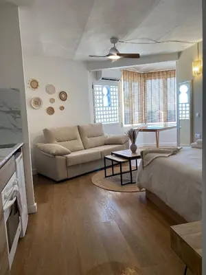 Cama o camas de una habitación en Loft Mojacar Neptuno