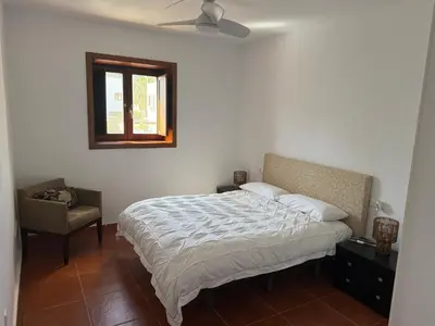 Cama o camas de una habitación en Casa El Naranjo, Rodalquilar, Parque Natural de Cabo de Gata