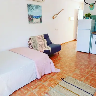 Cama o camas de una habitación en Agua Amarga Design