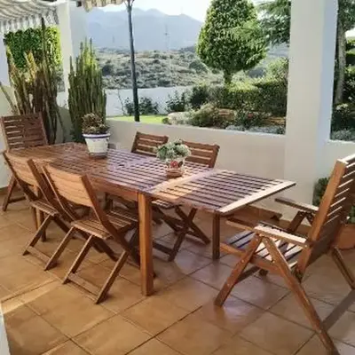 Duplex en urbanización con piscina comunitaria y wifi