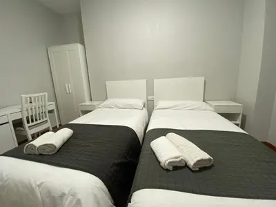 Cama o camas de una habitación en Fonda Chiquito
