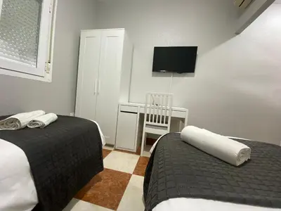 Cama o camas de una habitación en Fonda Chiquito