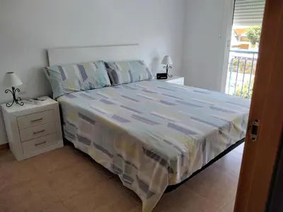 Cama o camas de una habitación en Apartment located in Vera not far from Cato de gata natural park and Nijar