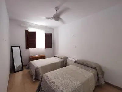 Cama o camas de una habitación en Casa de la Parra