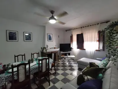 Una televisión o centro de entretenimiento en Casa de la Parra