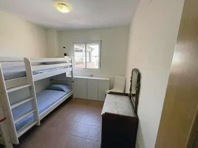 Cama o camas de una habitación en Atico - 3 Dormitorios - Urbanizacion Verazul en Vera Playa - WIFI Fibra 300MB perfecto para Teletrabajo
