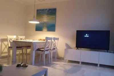 Una televisión o centro de entretenimiento en Playa Serena - Mar y Golf