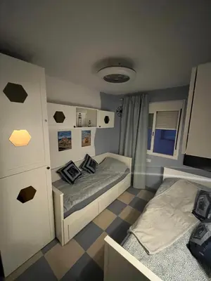 Cama o camas de una habitación en Fantastisches Apartment am Meer