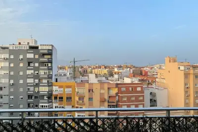 Vista general de Almería o vista desde el apartamento