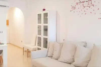 Zona de estar de Apartamento nuevo con piscina en la envía golf aguadulce Almería