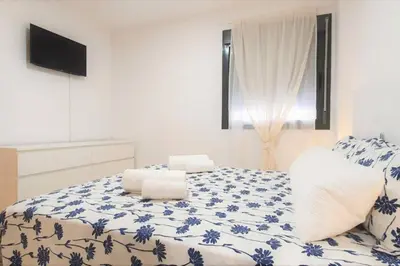 Cama o camas de una habitación en Apartamento nuevo con piscina en la envía golf aguadulce Almería