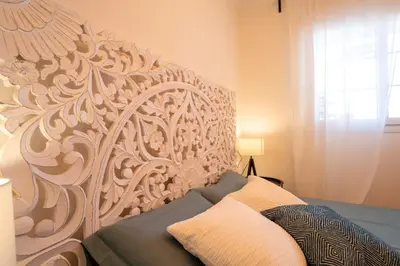 Cama o camas de una habitación en Apartment Black Level, 30m playa, Pool, Wifi