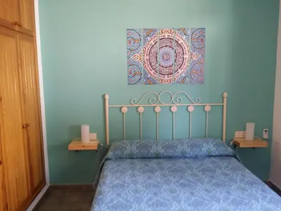 Cama o camas de una habitación en Casas la Noria