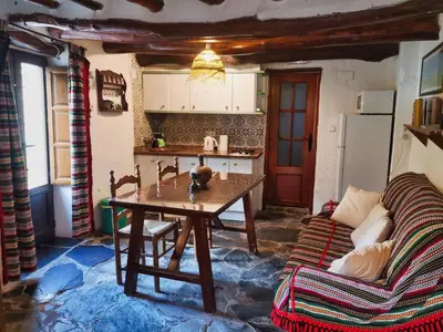 Zona de estar de La Casa de la Bombilla Verde