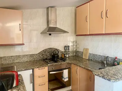 Una cocina o zona de cocina en Mojacar farmhouse apartments with pool