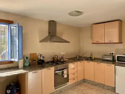 Una cocina o zona de cocina en Mojacar farmhouse apartments with pool