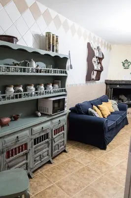 Cama o camas de una habitación en Casa Cueva Picoesquina
