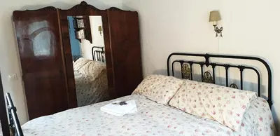 Cama o camas de una habitación en El Molino de arriba