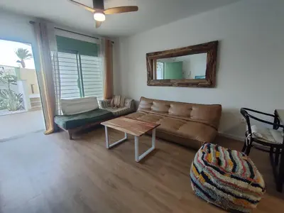 Zona de estar de Apartamento La Invencible Mojacar 1ª Línea Playa