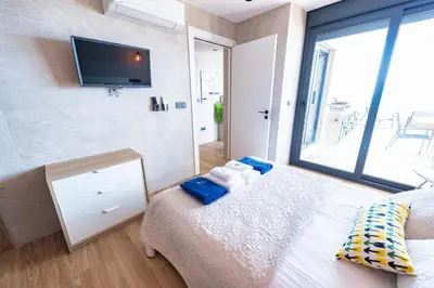 Cama o camas de una habitación en Villa Zambudio