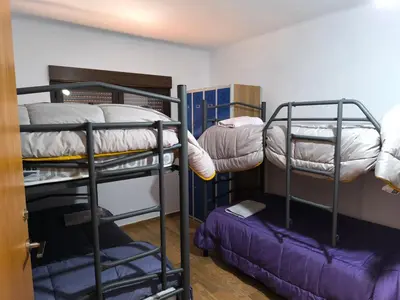 Cama o camas de una habitación en Casa Rural El Albergue