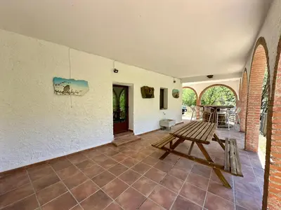 Un patio o zona al aire libre en Casa rural La Hidalga