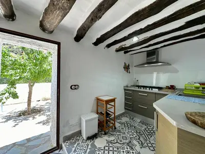 Una cocina o zona de cocina en Casa rural La Hidalga