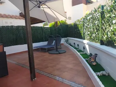 Jardín al aire libre en Apartamento Naturista Vera Paradise
