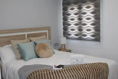 Cama o camas de una habitación en Apartamento Catedral