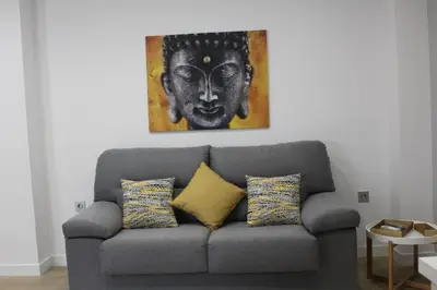 Zona de estar de Apartamento Catedral