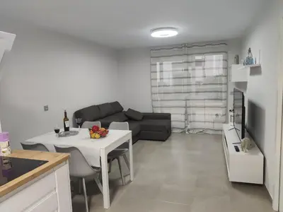 Una televisión o centro de entretenimiento en Maríahome