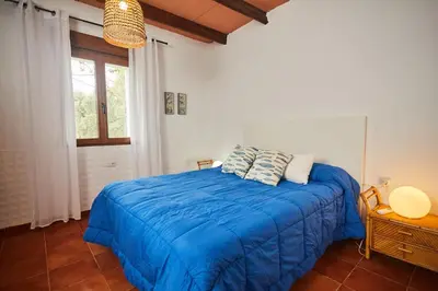 Cama o camas de una habitación en Cortijo El Guarda