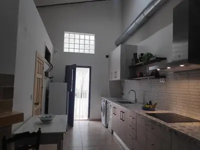 Una cocina o zona de cocina en Casa Teatro RAÍCES