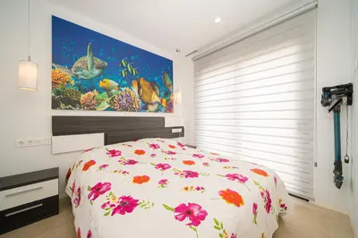 Cama o camas de una habitación en Villa Serena