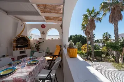 Un balcón o terraza de Casa el Jardin de Indalo - Mojacar Playa