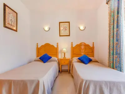 Cama o camas de una habitación en Retreat Near Vera Beaches