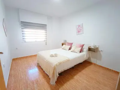 Cama o camas de una habitación en Expoholidays - Summer Apartment