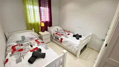 Cama o camas de una habitación en Paraiso de Vera Hatutu