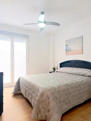 Cama o camas de una habitación en Apartamento La Isla
