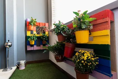 Jardín al aire libre en Little House in Center